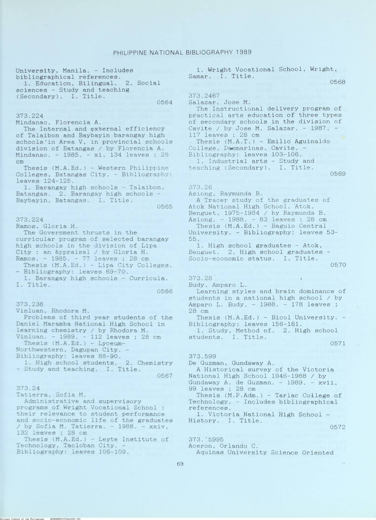 85 

