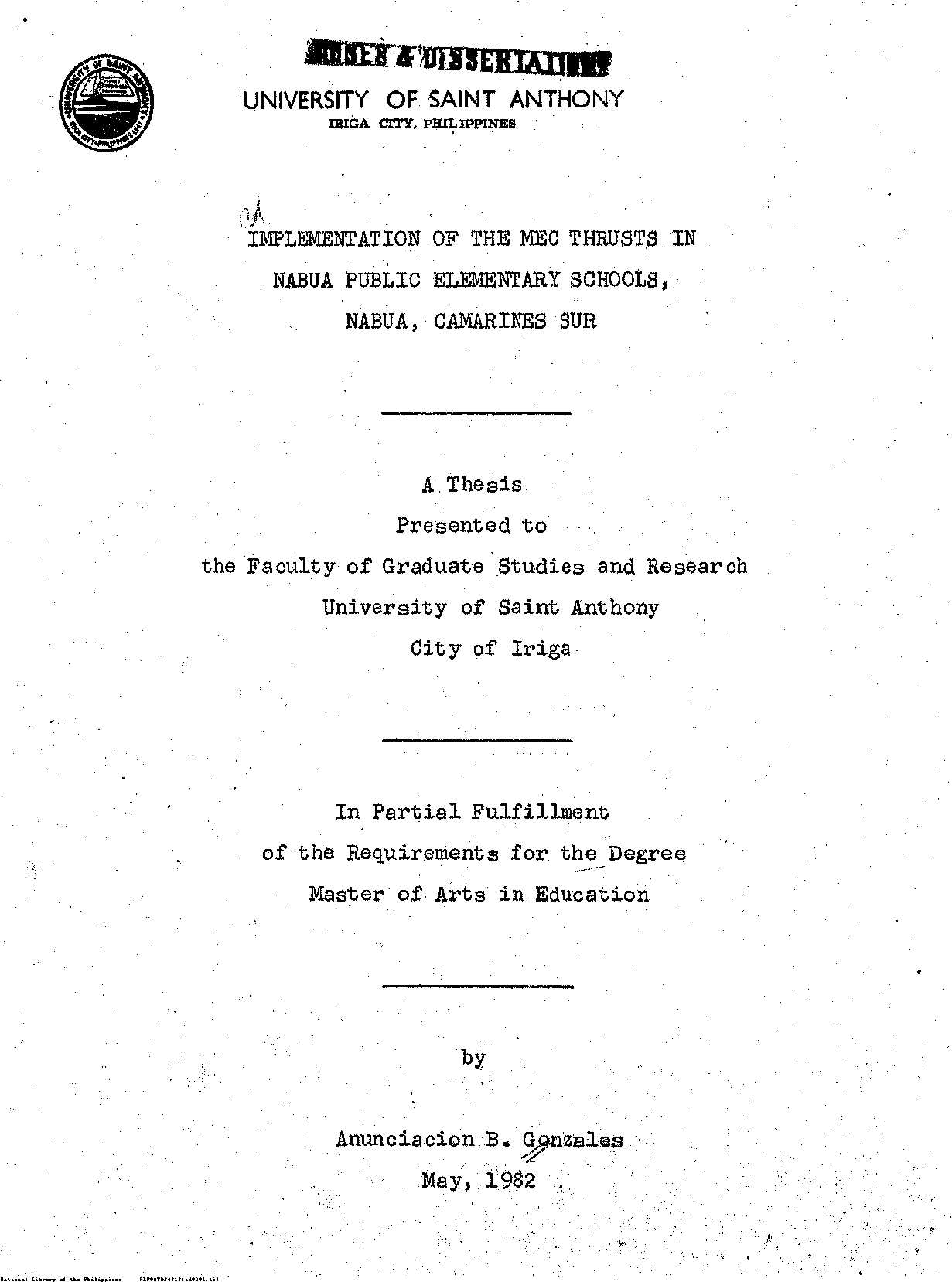 1 
