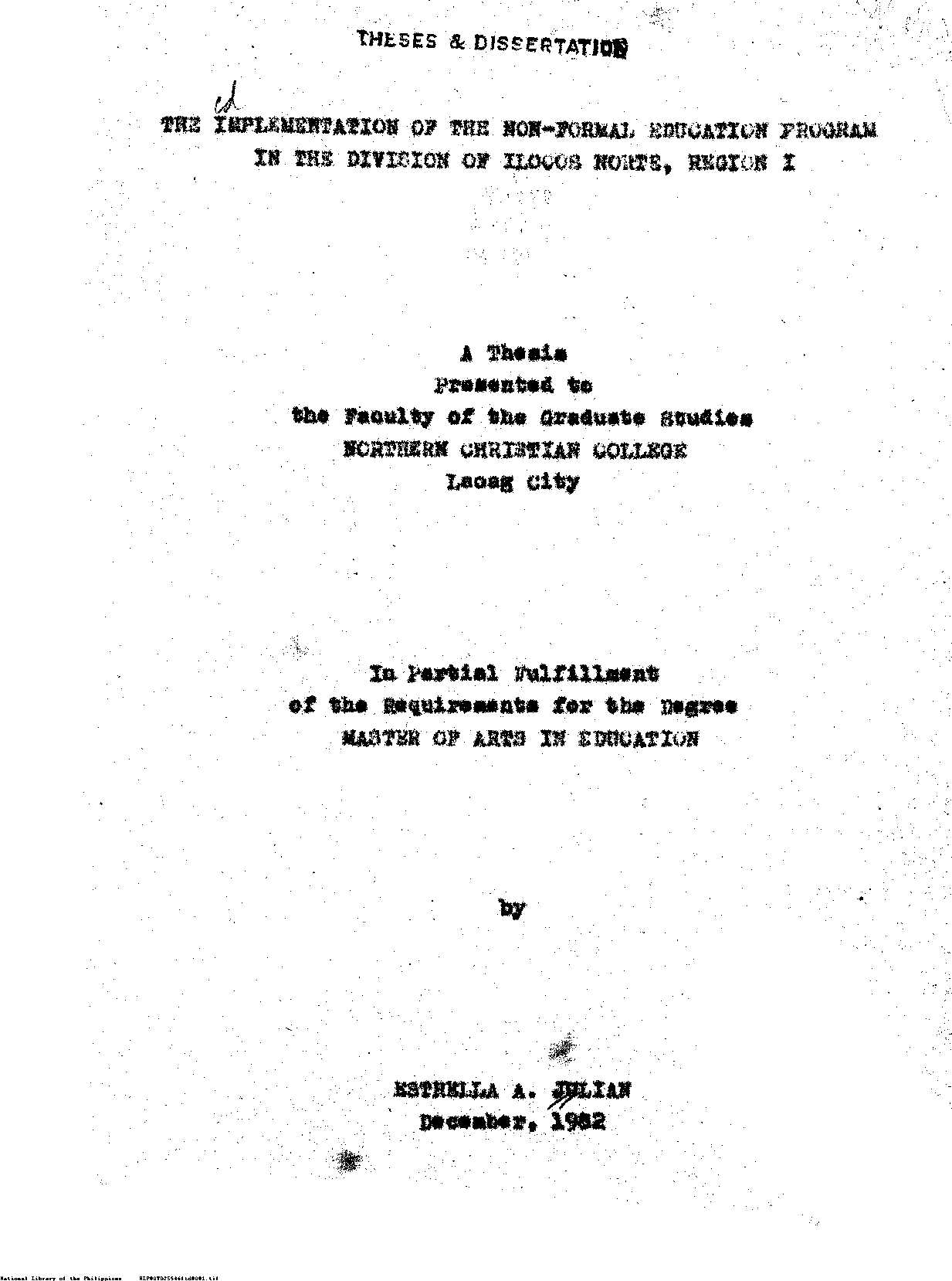 1 
