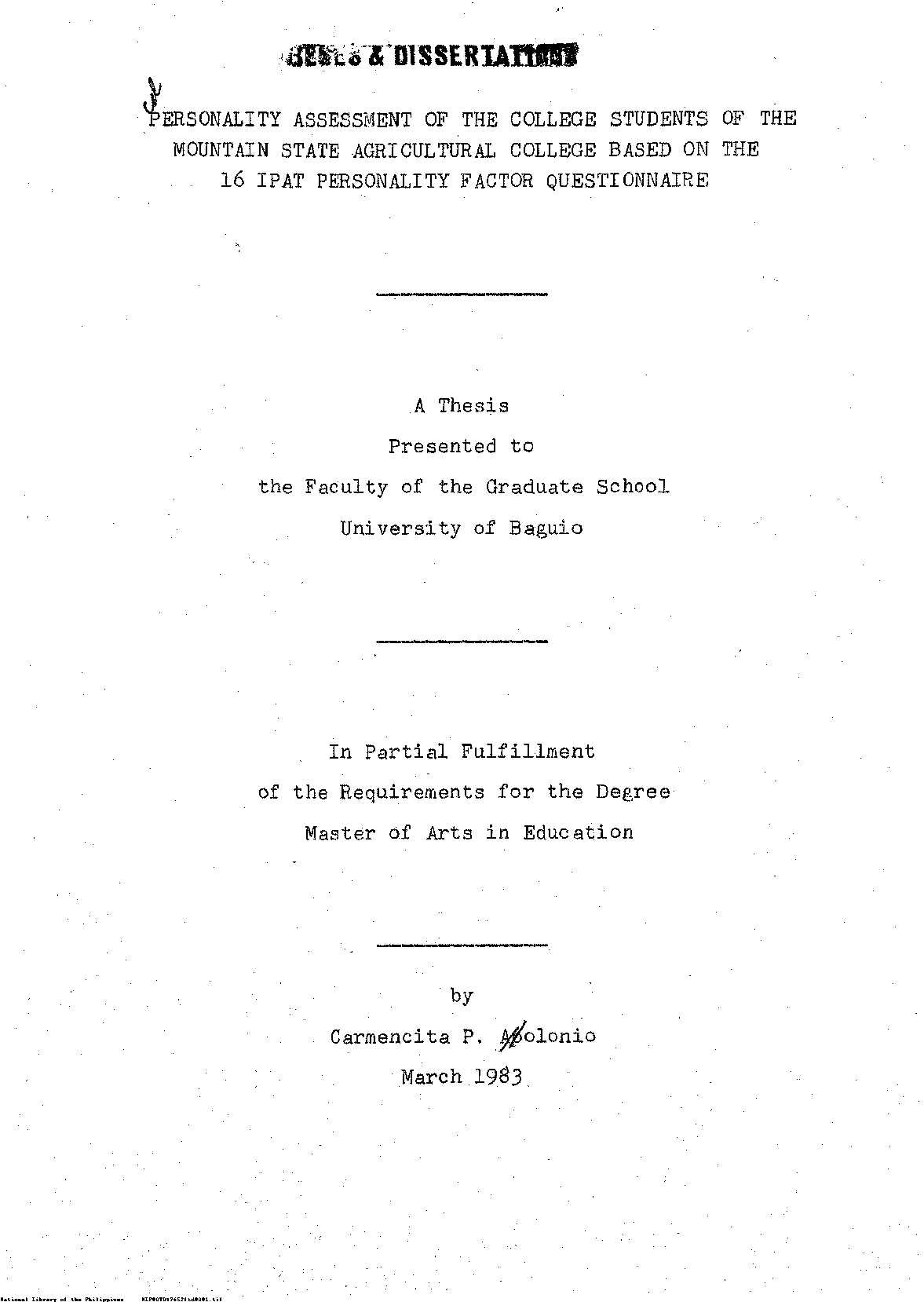 1 
