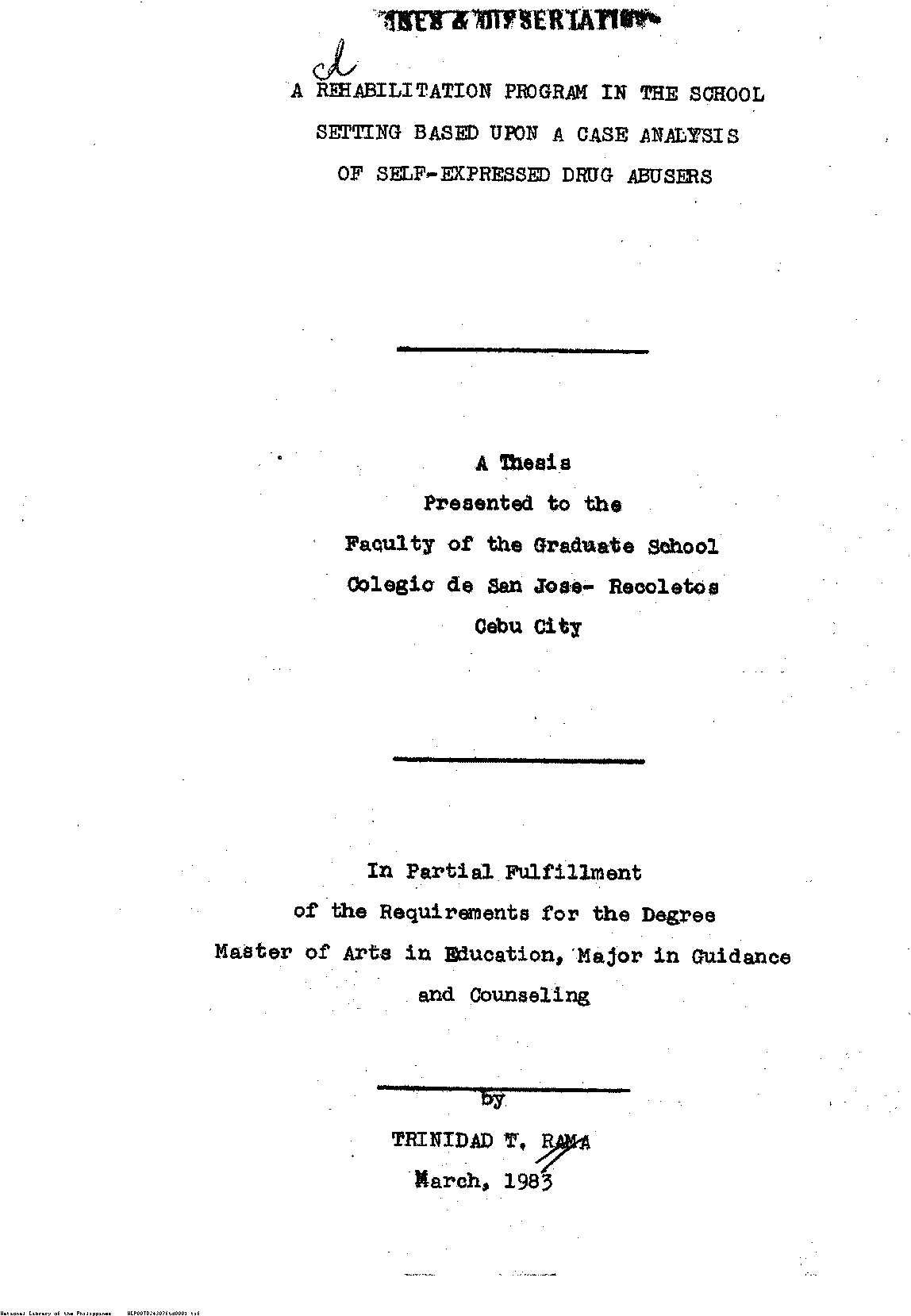 1 
