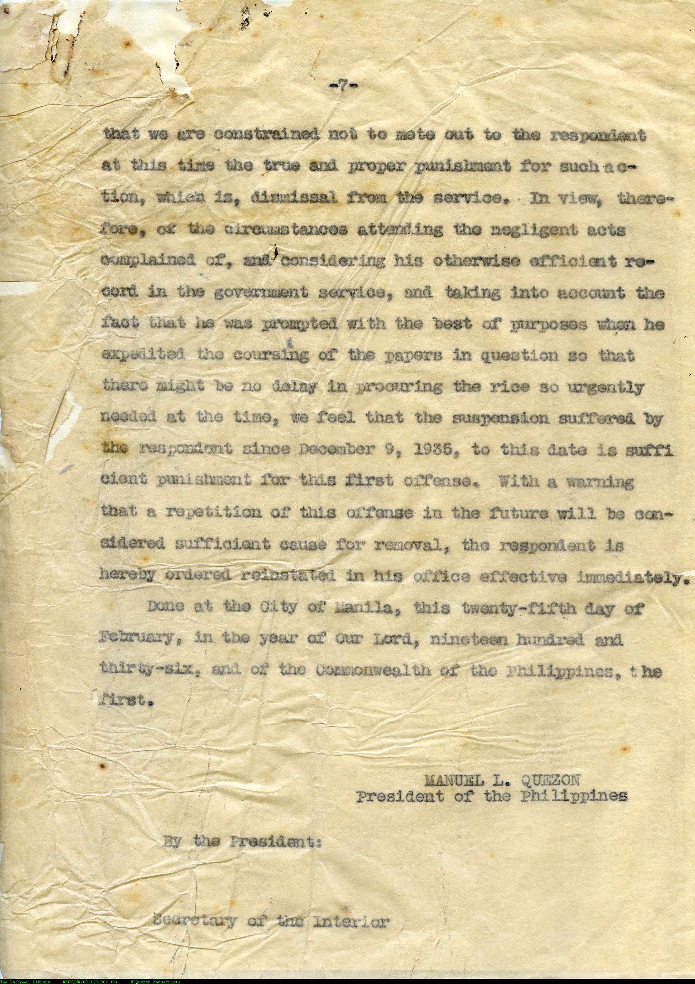 7 
