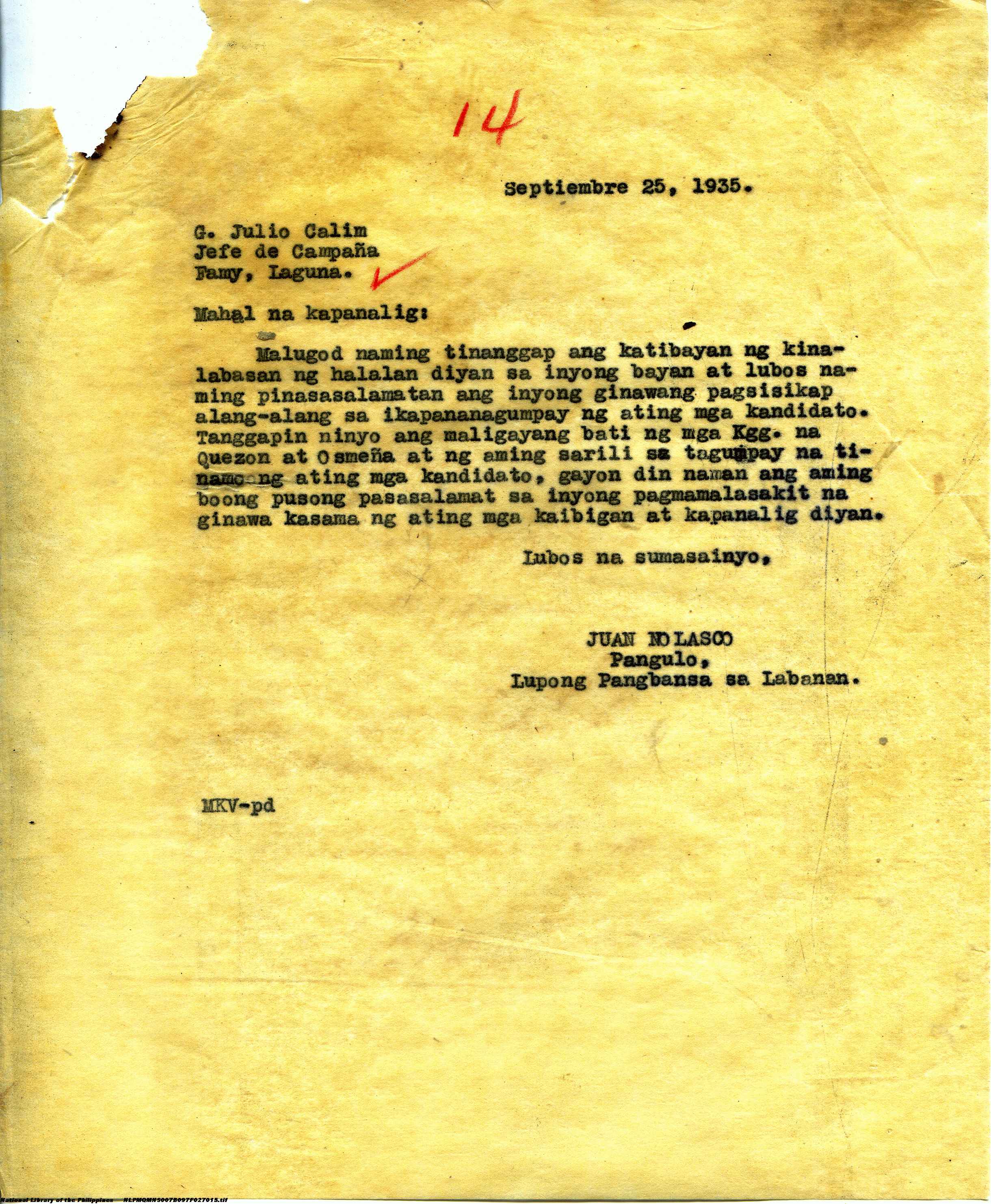 15 
