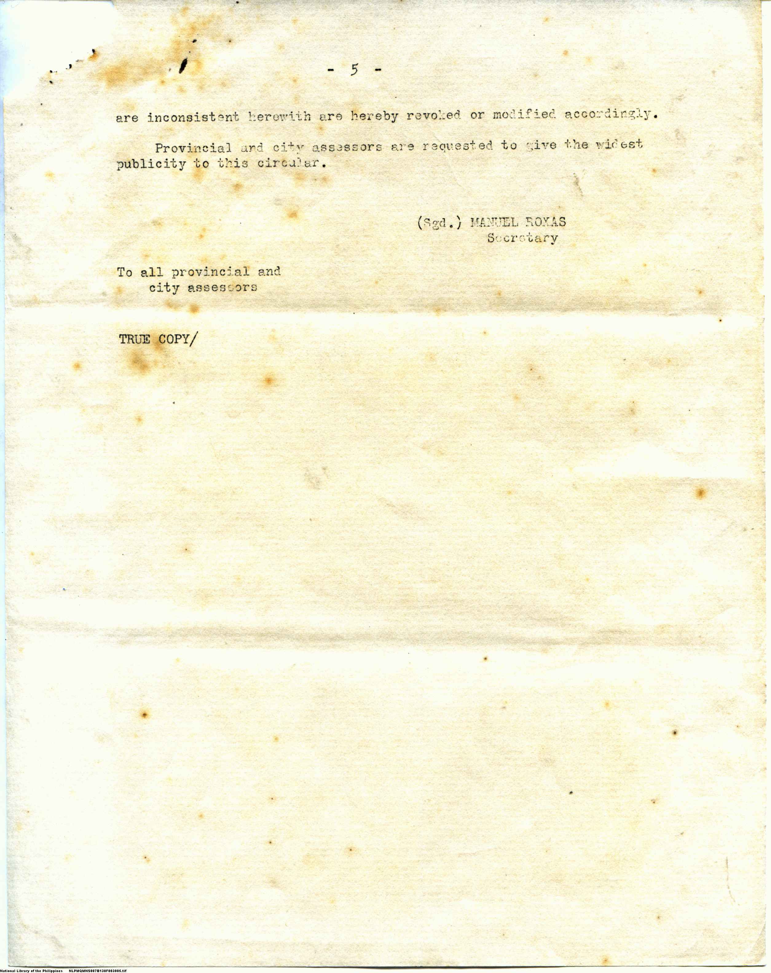 5 
