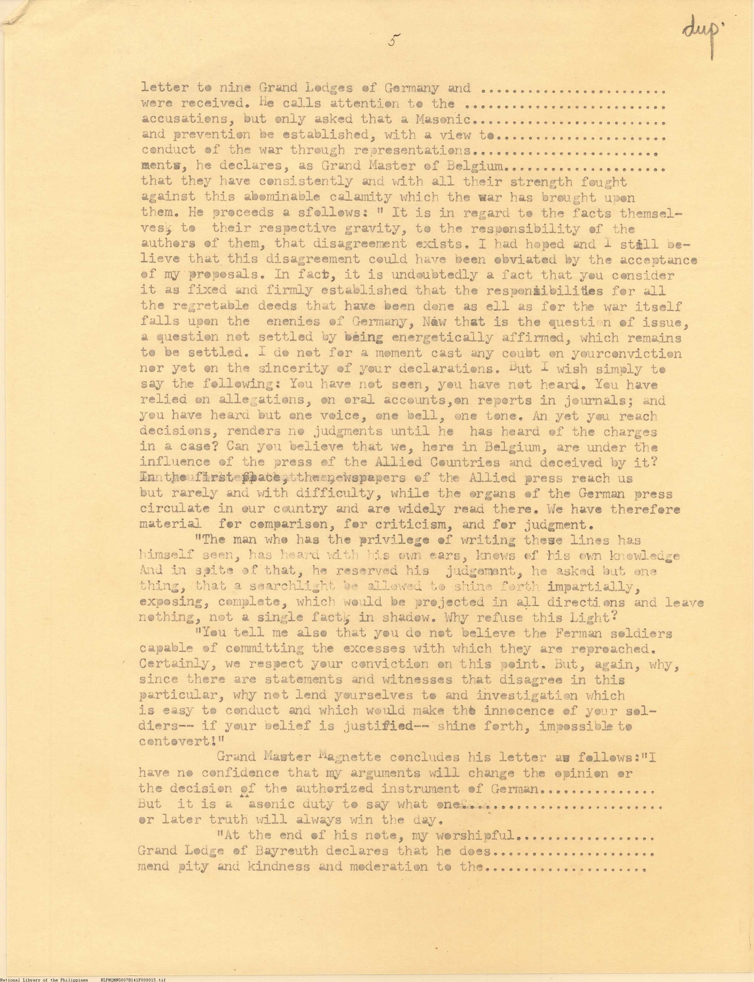 15 
