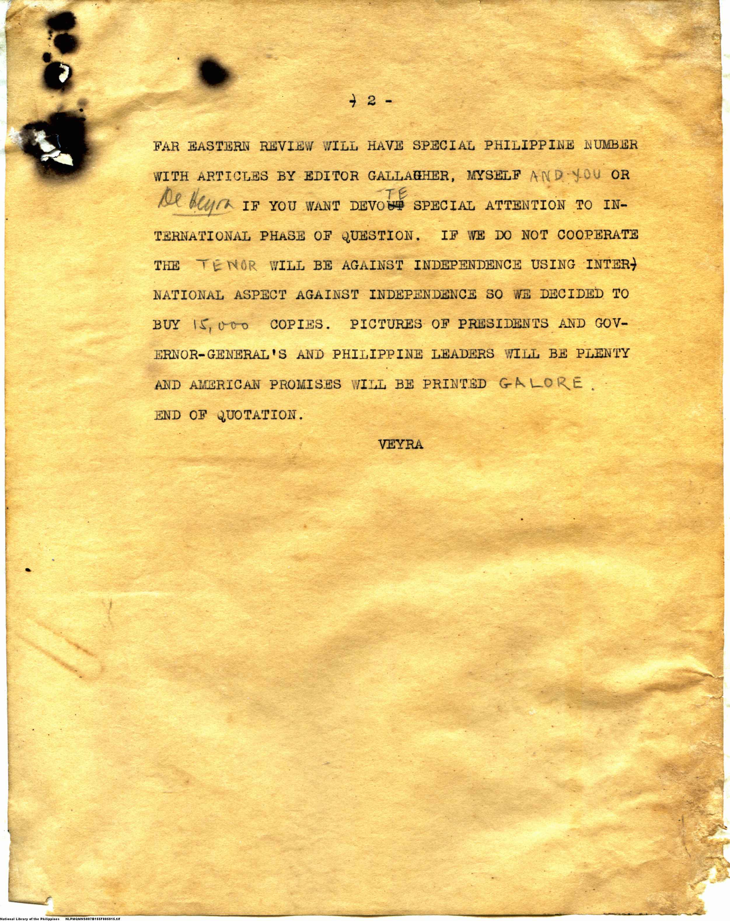 15 
