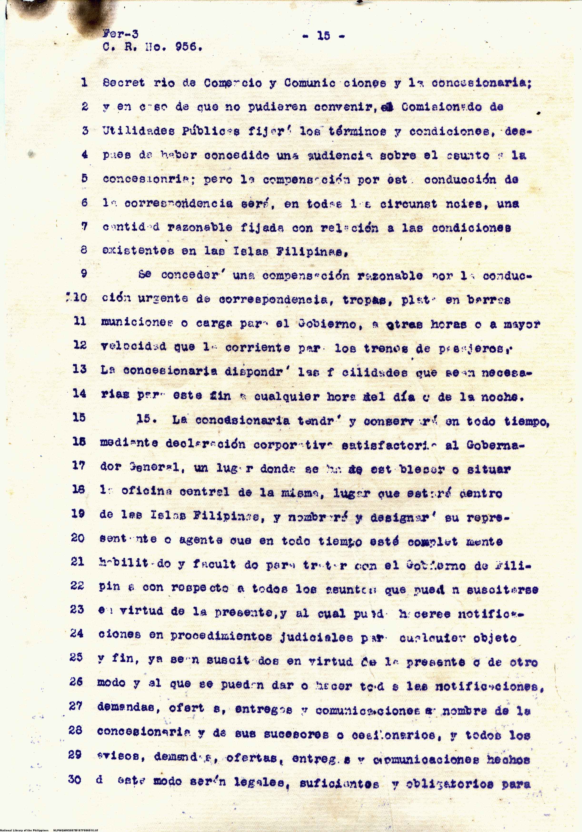 15 
