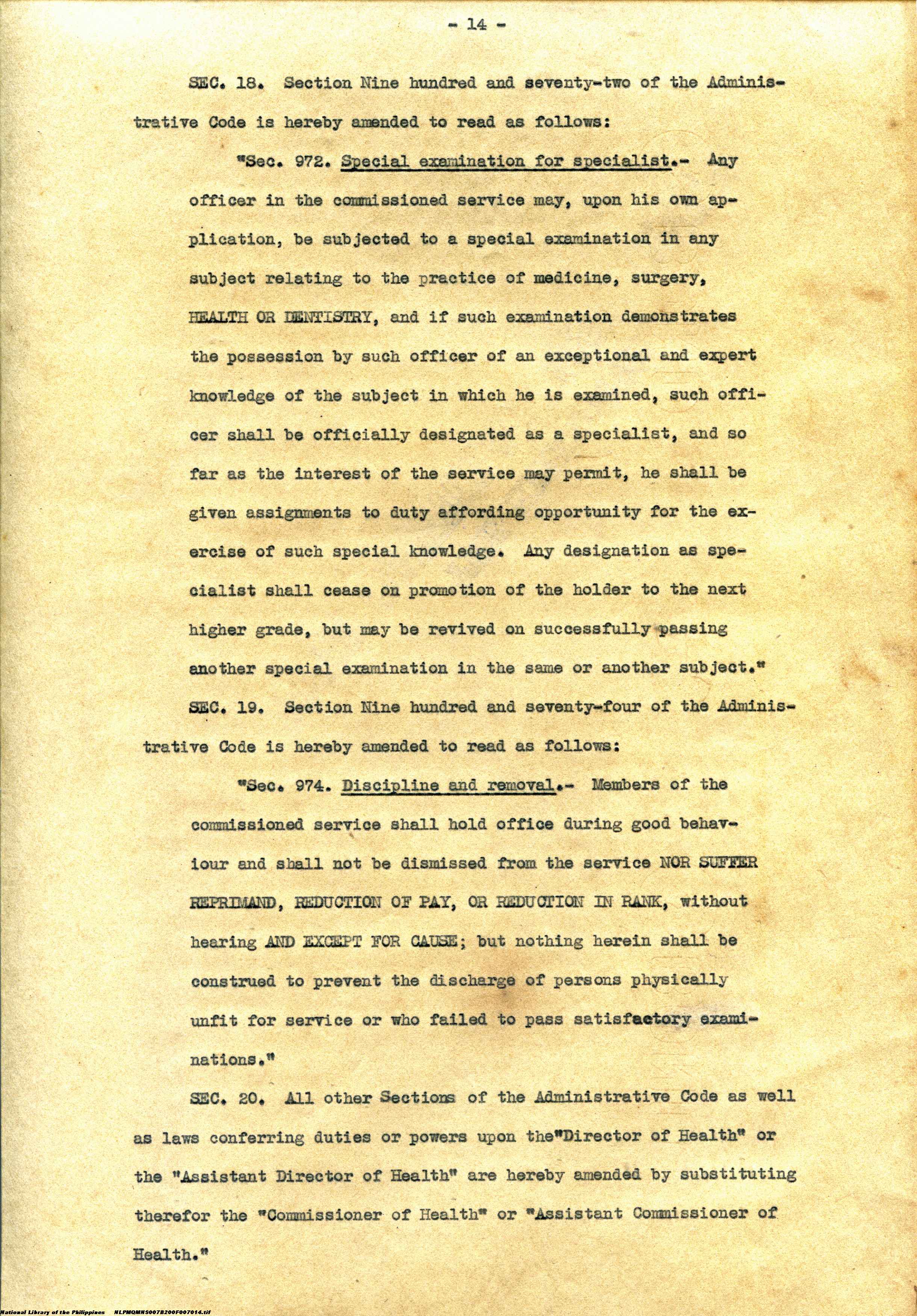 14 
