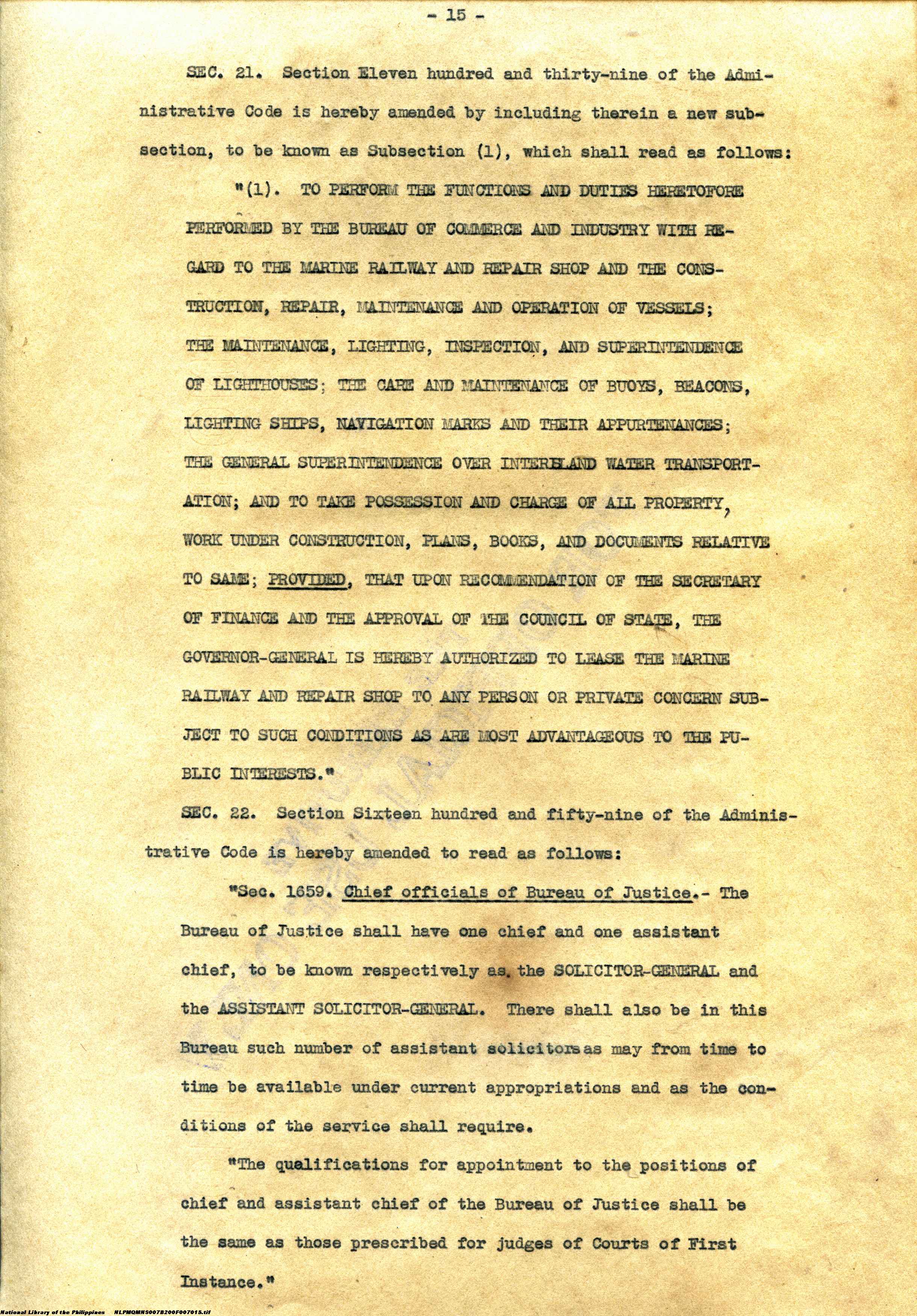 15 
