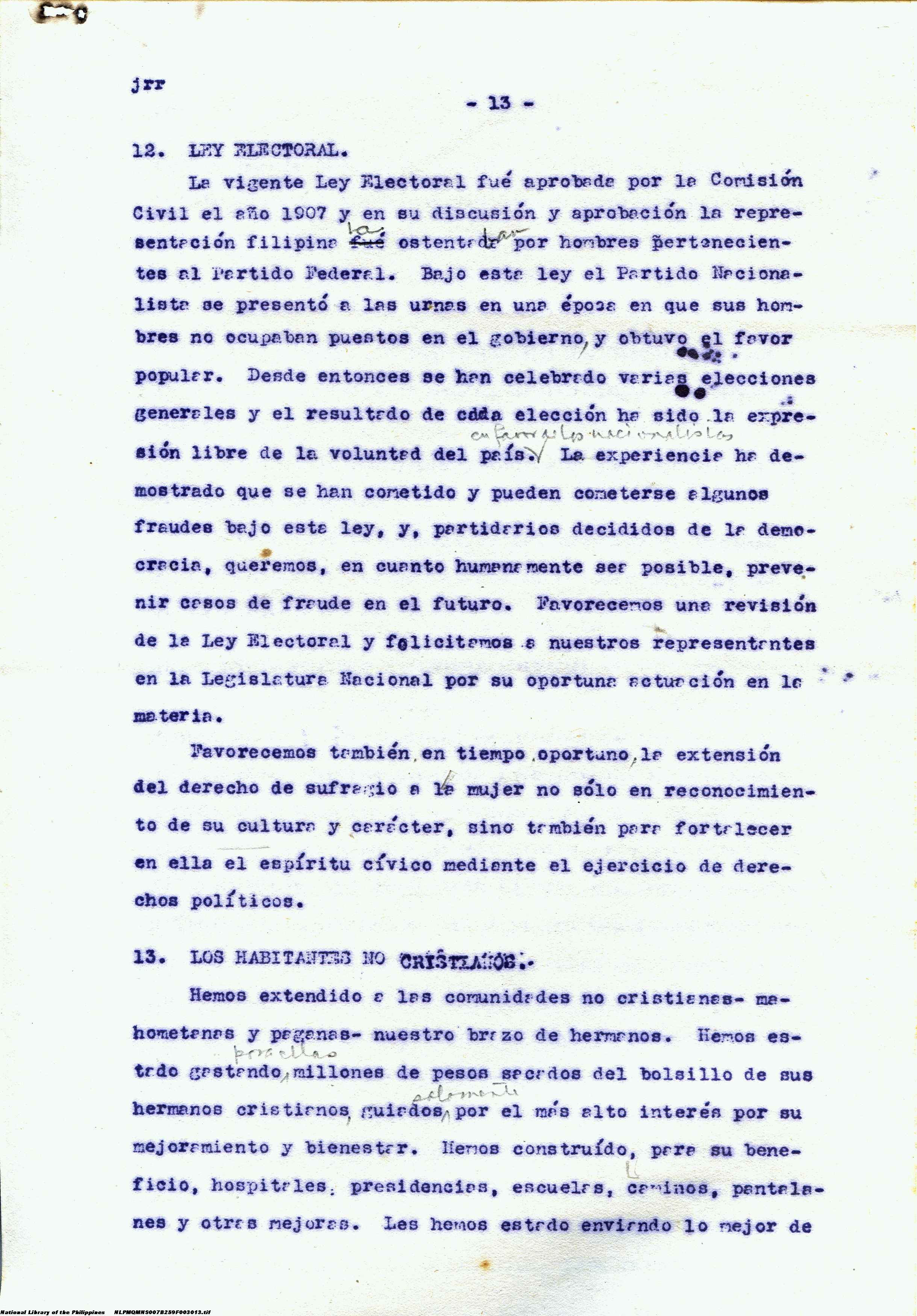 13 
