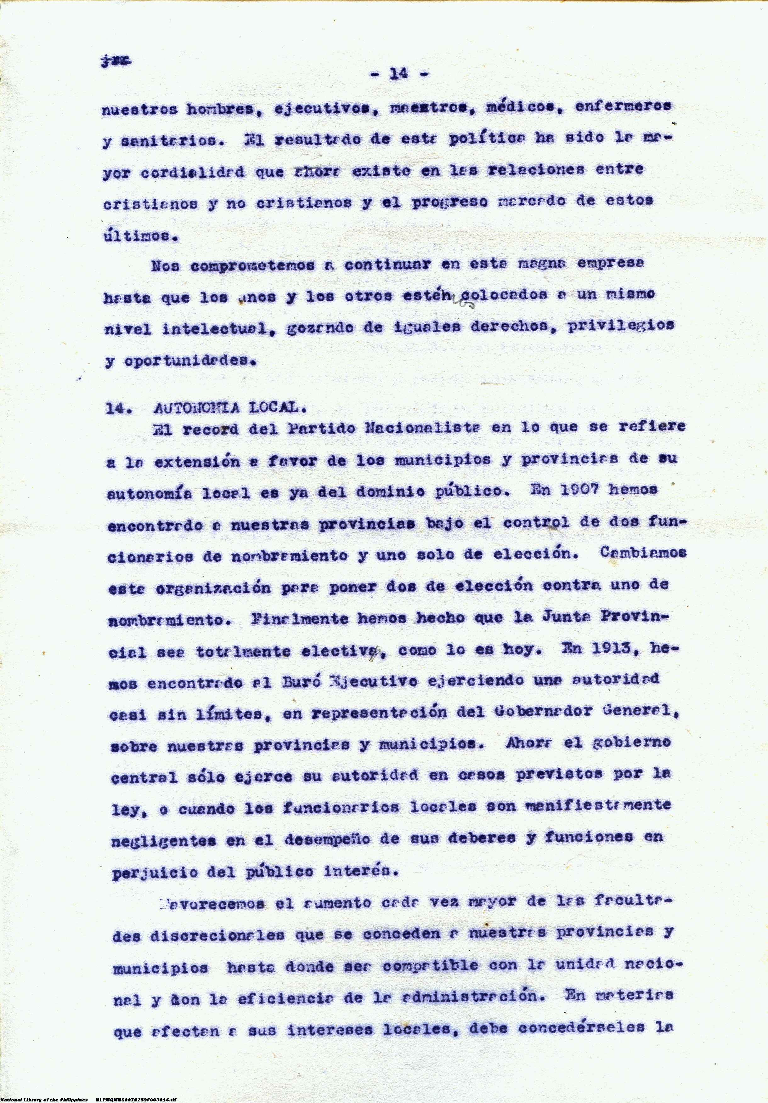 14 
