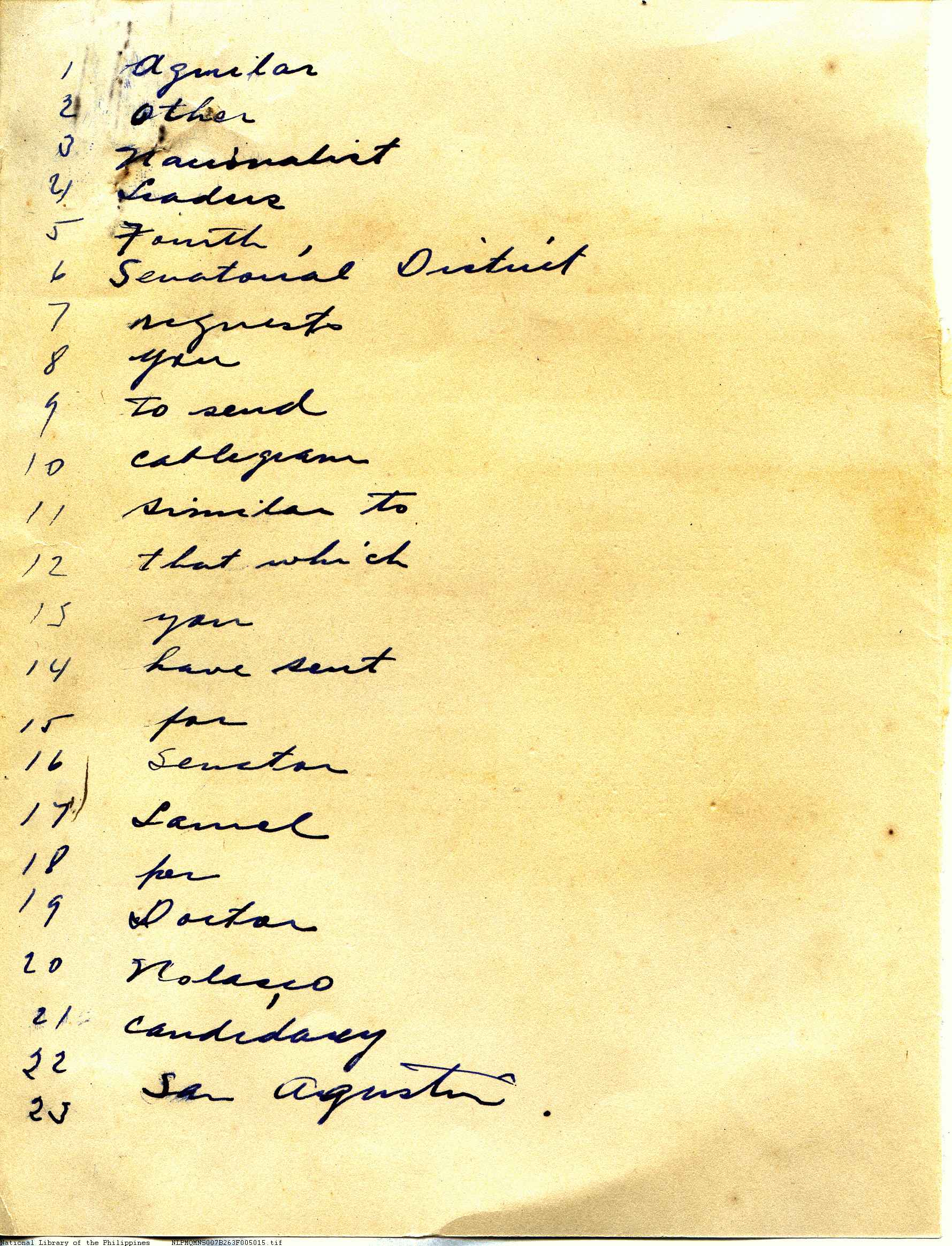 15 

