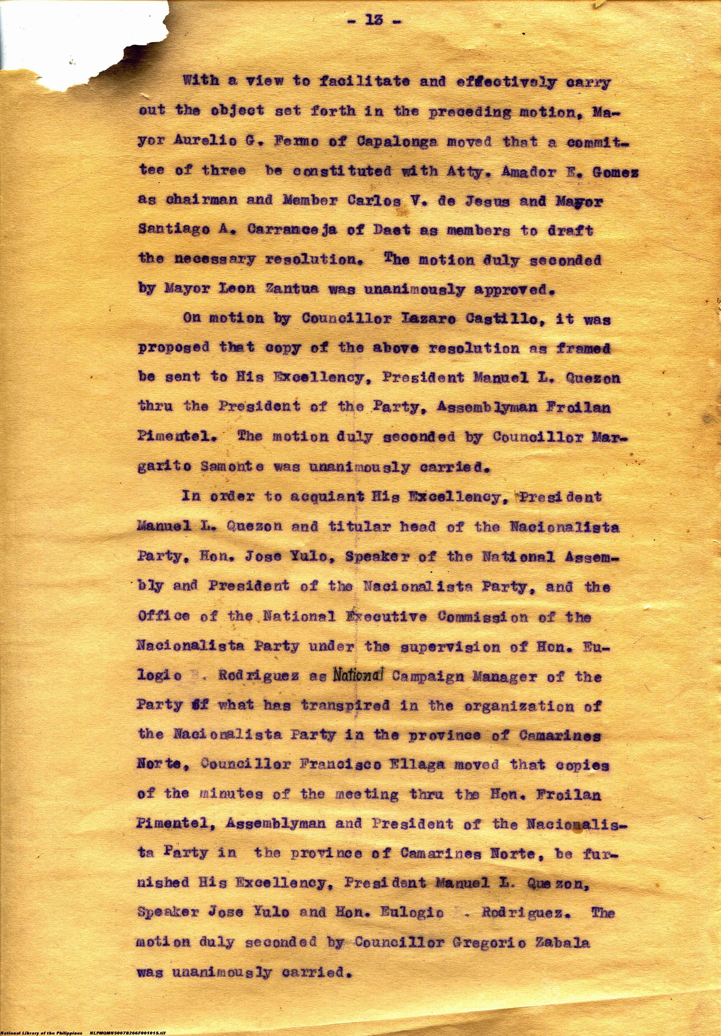 15 
